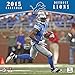 Turner Perfect Timing 2015 Detroit Lions Team Wall Calendar, 12 x 12 Inches (8011696)