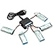 5PCS 3.7v 500mah Upgrade Battery for Hubsan X4 H107C H107L H107D H107P Holy Stone HS170 HS170C SYMA X11 +5 Port Charger