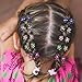 TecUnite 60 Pieces Baby Girls Hair Claw Clips Crystal Rhinestone Mini Hair Clips Mix Colored Flower Hair Bangs Pin Kids Women Hair Accessories