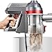 Deik Cordless Vacuum Cleaner, Stick and Handheld Vacuum with Powerful Suction & Wall-Mount Silver  