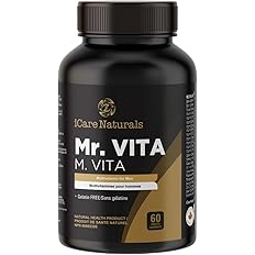 iCare Naturals Mr Vita - Multivitamins for Men - One a Day Mens Vitamin - Gluten Free | Vegetarian Friendly | Manufactured in