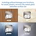 HanleyDepot Mop and Broom Holder Wall Mount Self Adhesive for Your Home & Kitchen Organization and Storage (4 Pack)