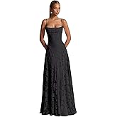 Floral Lace Bridesmaid Dresses for Women Spaghetti Straps Prom Gown Spring Cowl Neck Long Simple Wedding Dress