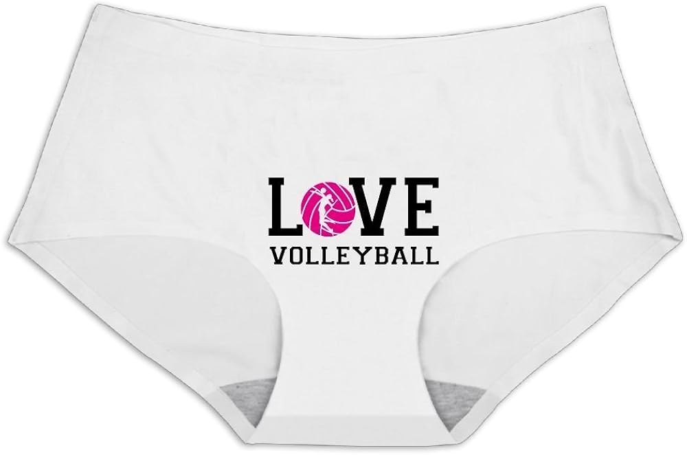 Volleyball Love Women's Underwear Seamless Ice Silk Panties