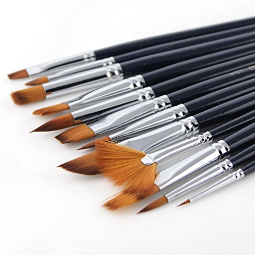 Bianyo Face Paint Brush Set 12 Premium Quality Face Painting Brushes