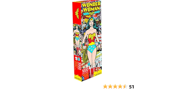 Aquarius Wonder Woman Retro Slim 1000 Piece Jigsaw Puzzle Multi Colored 10 Amazon Sg Toys Games