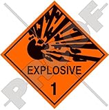EXPLOSIVE Explosion Danger Warning Safety Sign 4