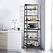 Yaheetech 5-Tier A Frame Wood Ladder Bookshelf Multifunctional Storage Rack Display, Dark Espresso