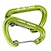 Ultimate Hammocks Wiregate Carabiner (Set Of 2) - Mini Aluminum Lightweight Biners - For Hammock Tree Straps - 20KN Rating