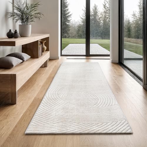 the carpet Everest - Moderner Kurzflor Teppich Hoch-Tief-Struktur, 3D-Effekt, weiche Oberfläche und hohe Flordichte, ideal für Wohnzimmer & Schlafzimm