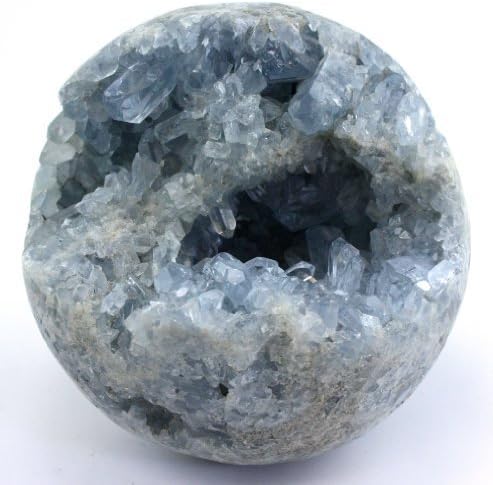 Crystal Allies Specimens: Natural Celestite Sphere - w/Authentic Stone Card