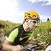 GoMax Aero Adult Safety Helmet Adjustable Road Cycling Mountain Bike Bicycle Helmet Ultralight Inner Padding Chin Protector and visor w/ Rear LED Tail Light adjust (Neon Lime with LED, Large)