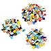 TIMESETL 500-600pcs/400g Mosaic Tiles Mosaic Stained Glass Pieces with Organizing Container for Home Decoration DIY Arts & Craft, Square,Triangle, Rhombus