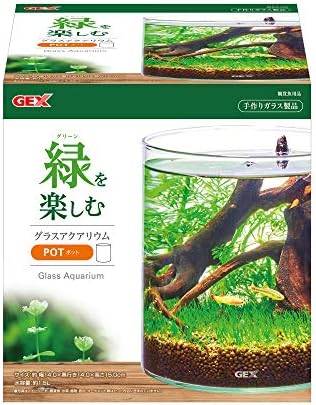 ジェックス グラスアクアリウム ポット 水草インテリア ガラス製