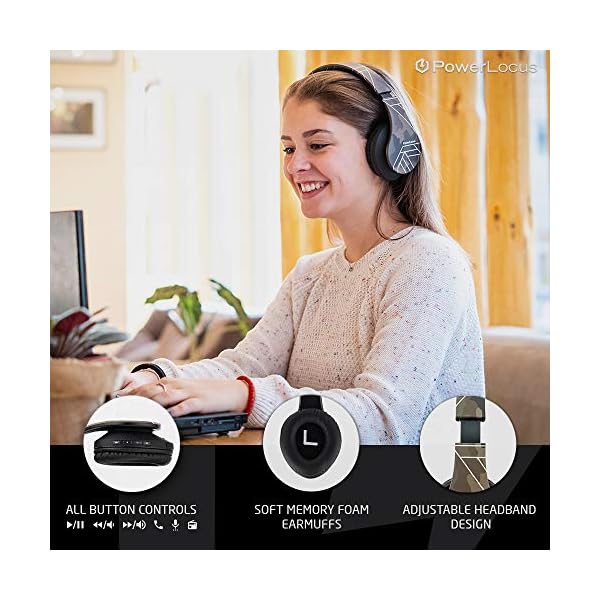 PowerLocus-Bluetooth-Over-Ear-Headphones-Wireless-Stereo-Foldable-Headphones-Wireless-and-Wired-Headsets-with-Built-in-Mic-Micro-SDTF-FM-for-iPhoneSamsungiPadPC-Camouflage PowerLocus Bluetooth Over-Ear Headphones, Wireless Stereo Foldable Headphones Wireless and Wired Headsets with Built-in…