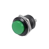 uxcell 10Pcs,16mm Green Momentary Push Button