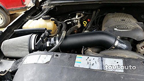 Cold Air Filter intake for GMC Sierra 99-06 2500 2500HD 5.3L/6.0L V8 - Thumbnail 4