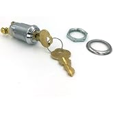 On-Off 2252 Key Switch - Maintained Screw Terminal Switch Lock with Two 2252 Keys