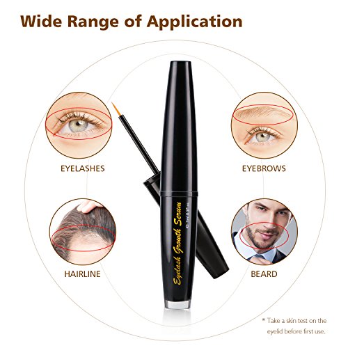 Eyelash Growth Serum-Eyelash Eyebrow Enhancer Lash Growth Serum Natural Stimulate Longer and Thicker Eyelash,Fuller and Healthier Eyebrow Growth