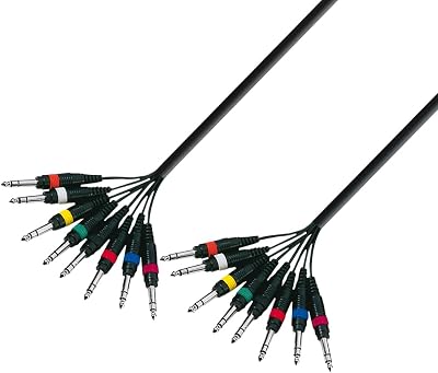 Adam Hall 3m Stereocore 8 x 6.3mm Jack Stereo Multicore Cable