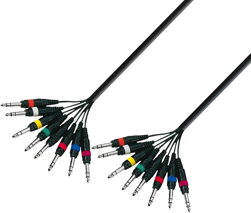 Adam Hall 3m Stereocore 8 x 6.3mm Jack Stereo Multicore Cable