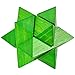 KINGOU Bamboo Green Octagon Lock Logic Puzzle Burr Puzzles Brain Teaser Intellectual Assembly Toy