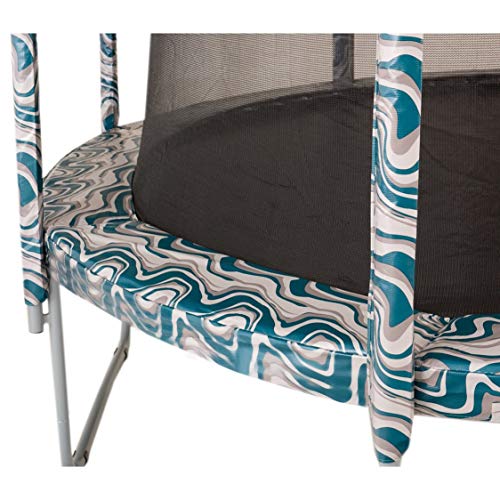 Round Trampoline Super Replacement Safety Pad |Spring Cover for Circular Trampoline | Durable, Water Resistant, 10" Wide| Fits most Brands|Sizes:7.5',8',9',10',11',12',14',15',16'|Colorful Safety pad