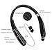 Bluetooth Headphones, Bcway [20 hours playtime] Wireless Foldable Neckband Earphone with Mic, Sweatproof Noise Canceling Bluetooth Headset with Retractable Earbuds