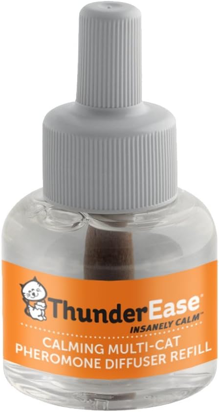ThunderEase Multicat Calming Pheromone Diffuser Refill | Powered by FELIWAY | Reduce Cat Conflict, Tension and Fighting (180 Day Supply) : Pet Supplies