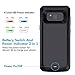 Galaxy S8 Plus Battery Case, Dcase Galaxy S8 Plus 5500mAh Extended Portable Battery Case, Rechargeable Fast Charging Battery Case For Samsung Galaxy S8 Plus (Black)