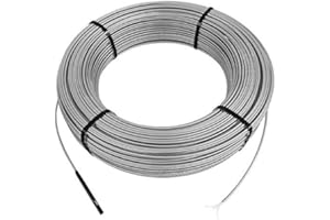 Schluter-Systems DITRA-HEAT (120V) Floor Heat Cable, warms 51 sq ft [DHEHK12051] adaptable to any layout, adds comfort to any room, quickly and easily installs into membrane before tile/stone