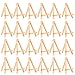 Eboot 24 Pack 5 Inch Mini Wood Display Easel Small Easels Wood Artist Tabletop Canvas Stand for Painting Arts Crafts Easels for Painting Arts Crafts Display Card Photo