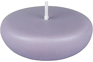 Zest Candle 24-Piece Floating Candles, 2.25-Inch, Lavender