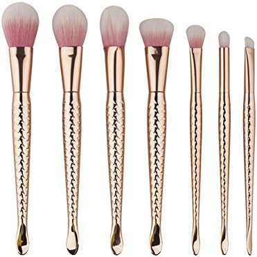 LYNN CAPANZANO Women Makeup Brushes Set Eyeshadow Brushes Kit Beauty Tools Daily Use 7pcs Rose Gold