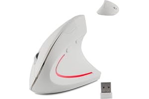 Wireless Mouse Ergonomic Vertical Ergo High Presion Optical Lightweight Cordless LED Light Cute Wireless Mice for Laptop Comp