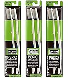 Dr. Collins Perio Toothbrush 2-Brush Value Pack ~ 3 Pack (6 brushes total)