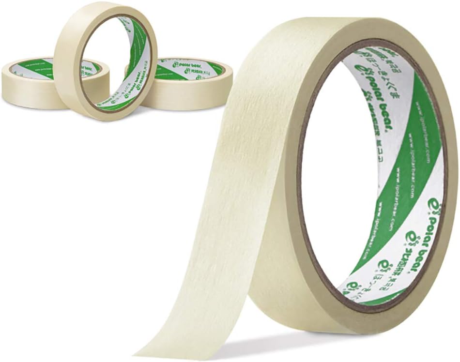 Z·Bling NoResidue White Masking Tape,White Painter Tape 24mm*20yard(18