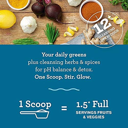 Amazing Grass Green Superfood Alkalize & Detox Organic Plant Based Powder with Wheat Grass and Greens | Flavor: Simply Pure, 30 Servings | Active Probiotic Cultures + Bonus Shaker Cup - Thumbnail 2