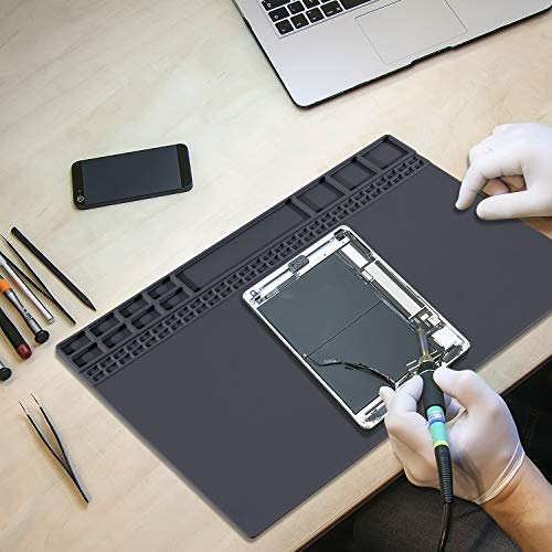 Premium Heat Resistant 932°F Silicone Soldering Mat Electronics Work Mat for BGA Soldering Gun