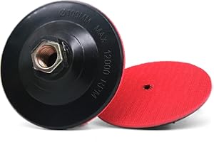 SUBRILLI 2-Pack Hook and Loop Backing Pads 4-Inch Backer Pad with 5/8"-11 Thread