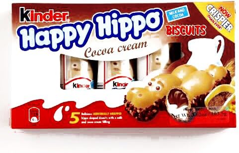 Kinder Happy Hippo Cocoa Biscuits (3 Unit Per Order) - Perfect Christmas Gift for the Holidays