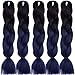 Emmet Jumbo Braids 60+ Colors Kanekalon Synthetic Box Braids African Hair Extension 100g/pcs, Hair Care Ebook Included (24