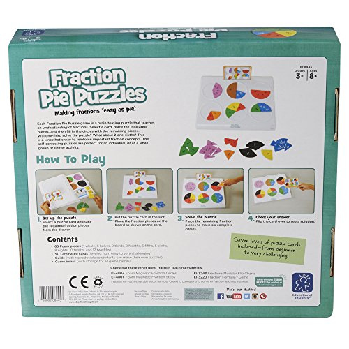 Educational Insights Fraction Pie Puzzles