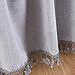 Crib Skirt Grey Dust Ruffle Baby Bed Skirt with Tassel Trim Nursery Crib Bedding Skirt for Baby Boys and Girls,15