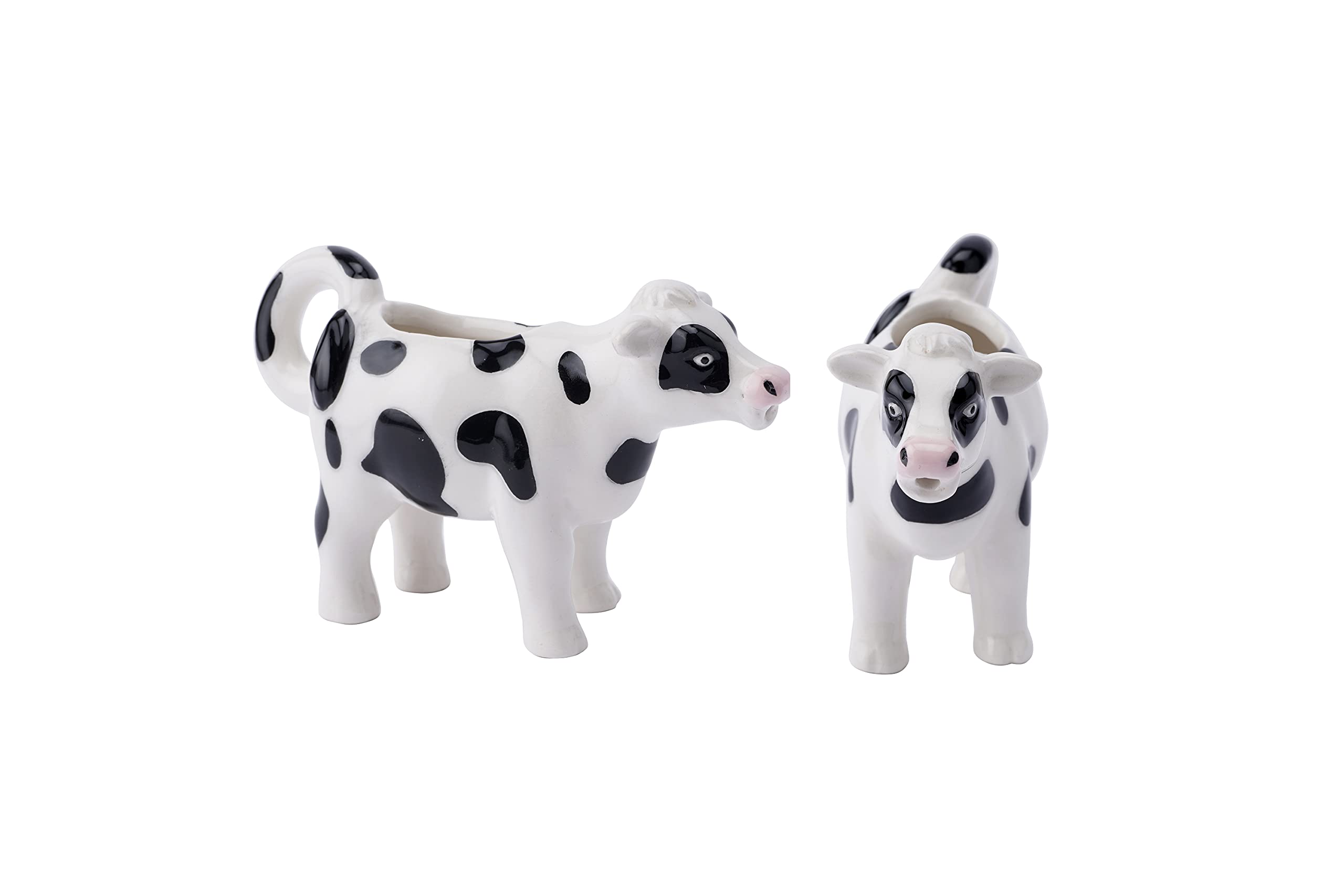 CGB Giftware | Mini Cow Milk Jug | Holds 30ml | Kitchen Accessory | Black and White | Gift Boxed | Loft Range | GB05791