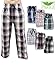 AMERICAN ACTIVE Men's 3 Pack Cotton Lightweight Lounge Sleep Pajama Drawstring Pants (Large)