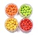 30pcs/Box 12mm Smell Carp Fishing Bait Boilies Eggs / 4 Flavors Floating Ball Beads Feeder Artificial Carp Baits Lure/ Hair Rig (Red-Strawberry)