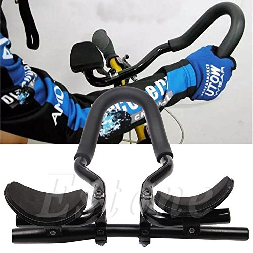 Stebcece Adjustable Bike Bicycle Relax Rest Armrest Handlebar Aluminum Alloy Bar