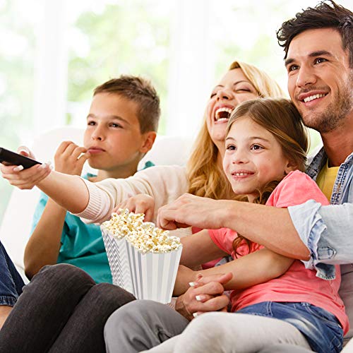 HANSGO Small Popcorn Boxes, 36PCS Striped Popcorn Paper Bags Popcorn Containers Cardboard Candy Containers for Carnival Movie Theater