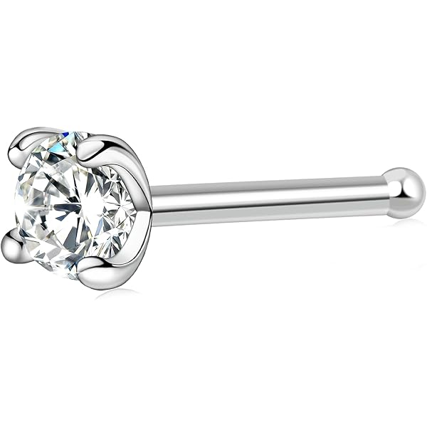 MODRSA 20g Nose Rings Studs L Shape Nose Screw Surgical Stainless Steel Nose Rings Hoop Diamond Heart Hypoallergenic Nostril Nose Piercing Jewelry For Women Men Silver Rose Gold Black Rainbow Price In